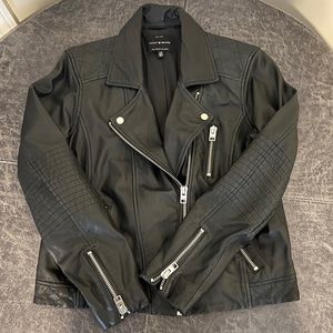 Lucky Brand Leather Moto Jacket